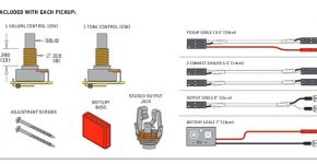 Componentes de montagem dos captadores EMG Ativos
